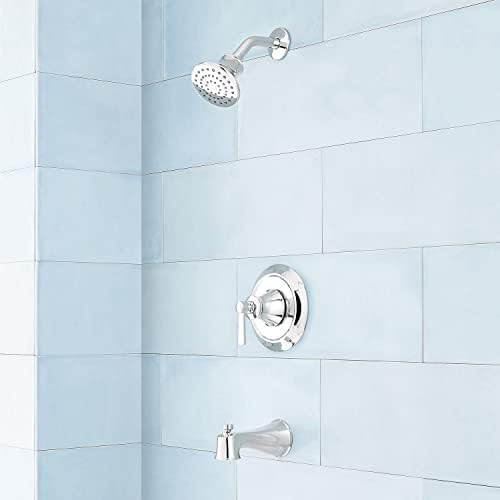 Signature Hardware 449842 Pendleton Pressure Balanced Tub and Shower Trim Package - Less Valve - Chrome