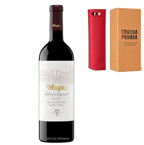 Muga Reserva Selección Especial - Bodegas Muga - Envío 24 H - Vino para regalo Rioja Muga - Seleccionado por Cosecha Privada (1 x Botella 75 cl, Selección Especial)