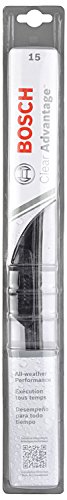 Image of Bosch 3397016584 Clear Advantage 26-inch Wiper Blade for Passenger Cars & Bosch 3397006501E7W Single Clear Advantage Wiper Blade for Passenger Cars, 15 inch
