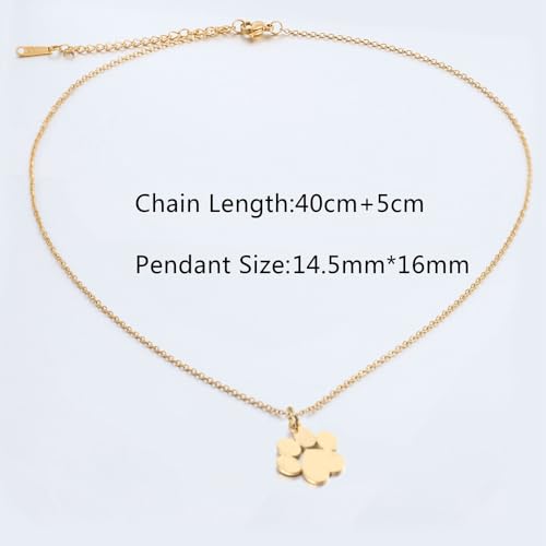 Jude Jewelers Stainless Steel Cute Cat Dog Pet Paw Style School Class Party Necklace2