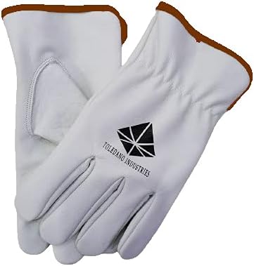 Toledano Industries 12 Pair Premium Cut Leather Work Gloves