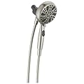 Delta Faucet 6-Setting SureDock Magnetic Shower Head with Handheld Spray, Brushed Nickel Shower Head with Hose, Round Shower Head, Showerheads & Handheld Showers, MagnaTite Docking, Stainless 75609SN