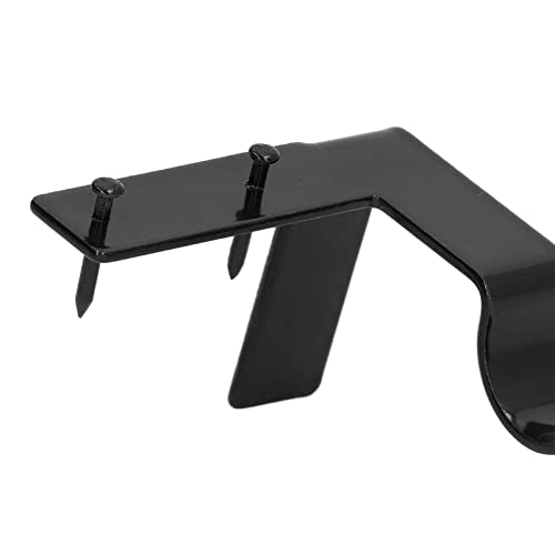 Gardinenstangenhalter, Dual Cup 20lb Tragfähigkeit Einfache Installation 2 Stk. Robuste, Langlebige Doppel-Gardinenstangenhalterung für den Innenbereich (Schwarz)