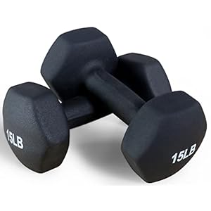 Neoprene Dumbbell Hand Weights, Anti-Slip, Anti-roll, Hex Shape Colorful, Pair or Set with Stand