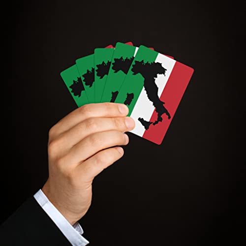 Naipes Poker Diseño Italia en Bandera Italiana miniatura 4