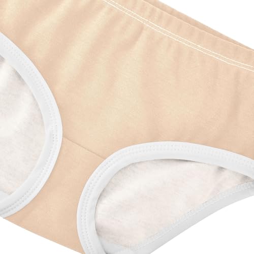 Joisal Khaki Beige Girls Underwear Toddler 2t Cotton Cute Panties Girl Durable Undies Kids Briefs4