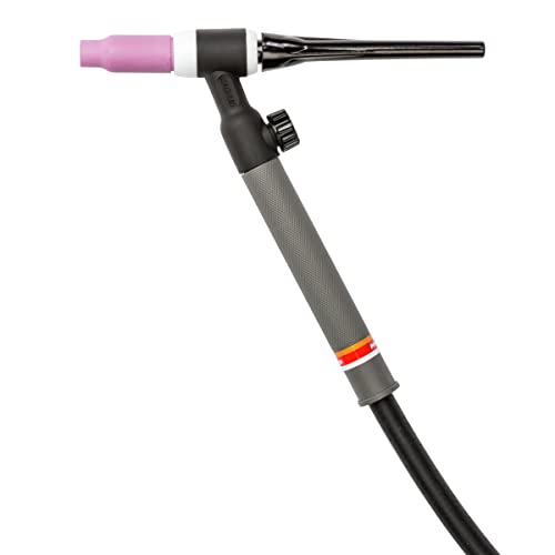 Lincoln Electric PTA-17V TIG Torch - for Air-Cooled TIG Welding - Valve Torch Head - 12.5 FT, 1 Piece Cable - K1782-6 