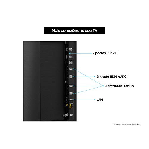 Tv 65P Qled 8K, Smart, Wifit, Comando Voz - Qn65Q800Tagxzd, Samsung Audio e Video