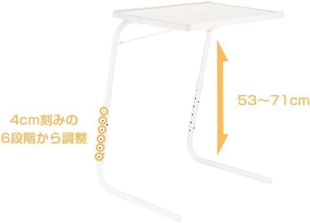 家具 折りたたみテーブル ホワイト 折りたたみ机 サイドテーブル 6 