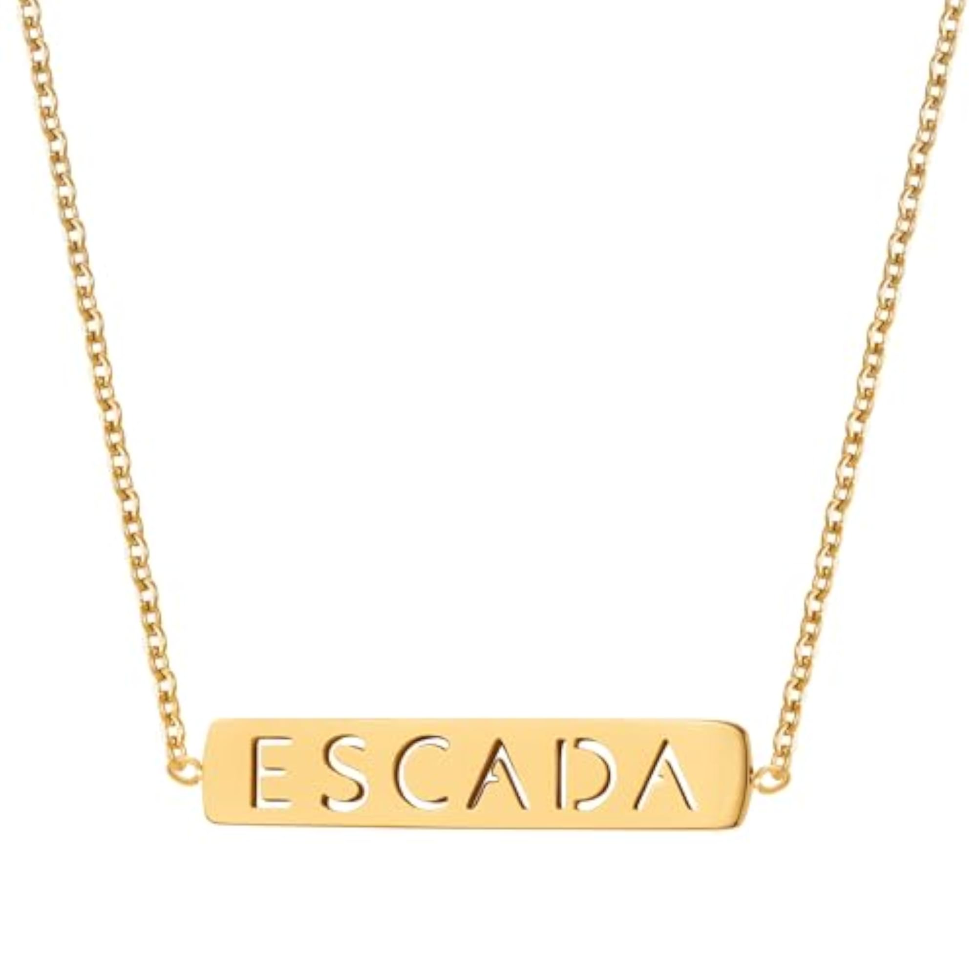 Women's Adjustable Gold Plated Caroline Necklace, Gift for Her