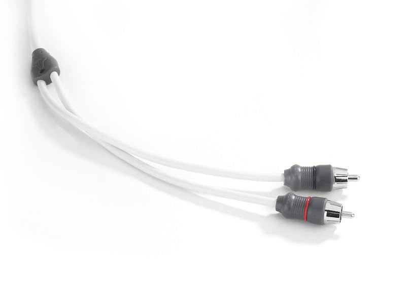 JL Audio 2-Channel 1.5' Marine Audio RCA Cable - XMD-WHTAIC2-1.5