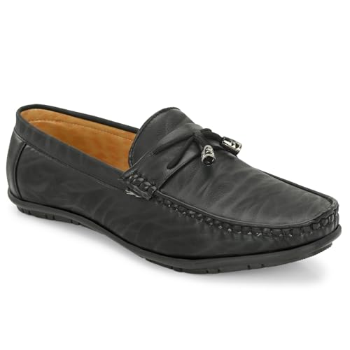 Image of Karaddi Men's Loafer Shoes Tan Brown Black Shoe for Men Casual