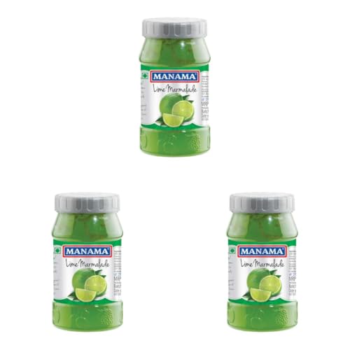 Image of Manama Lime Marmalade Jam | Real Fruit Ingredients | Actual Lime Peels | 500GMS (Pack of 3)