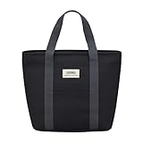 サーモス 保冷ランチバッグ 7L ブラック 大きめサイズ トートバッグタイプ トートバッグタイプ 高い保冷力 4層断熱構造 RFF-0071 BK