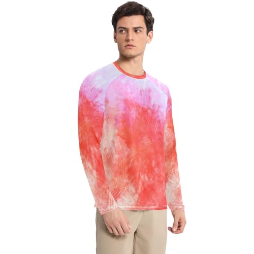 Colorful Messy UPF 50+ Long Sleeve Sun Shirt Comfortable Comfort Mens Sun Shirts Protection Long Sleeve Beach3