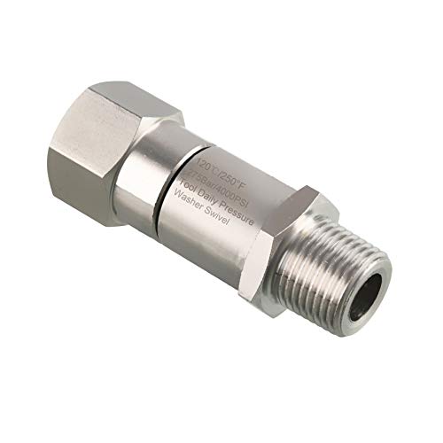 swivel pressure washer - Tool Daily Pressure Washer Swivel, 3/8 Inch NPT-M Male Thread, 4000 PSI