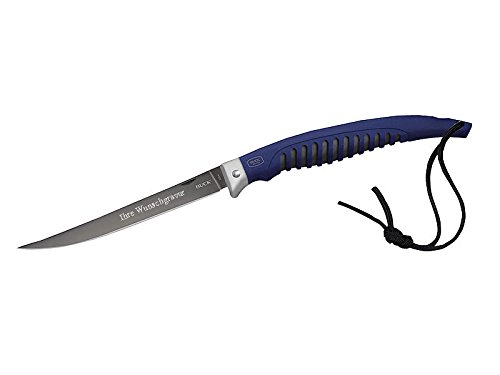 Buck Filiermesser Silver Creek mit persönlicher Gravur