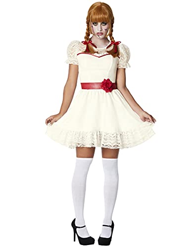 Spirit Halloween Adult Annabelle Short Dress Costume | Officially Licensed