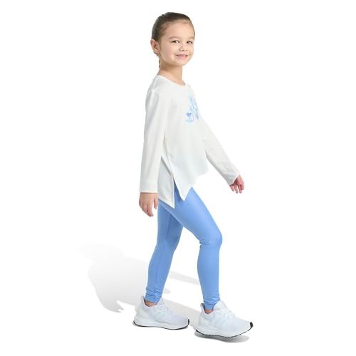 adidas Girls 2-piece Long Sleeve Tee & Glitter Legging Set2