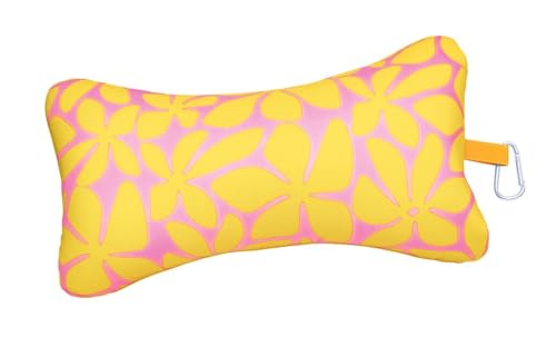 Moses. libri_x Mini Coussin de Lecture Flowers – Coussin de Nuque pour Voyage avec Mousqueton Pratique, Coussin Compact pour Voiture, Avion et Plage, Coussin de Voyage...