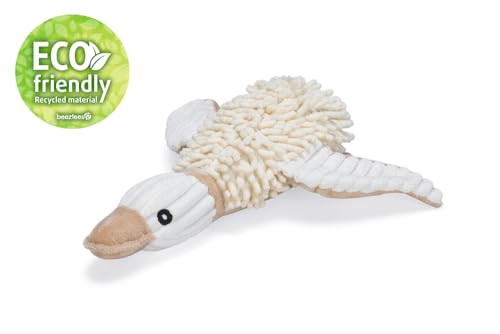 Beeztees Eco Ente Jago, Hundespielzeug, Fleece, 100% Recycled, Beige