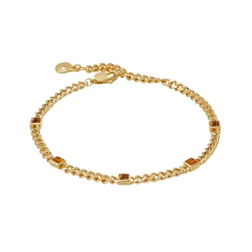 Image of Alex and Ani September Birthstone Sapphire Curb Chain Bracelet