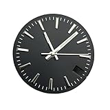 Saharuse 1pc 28,5mm Watche Hände Grün Leuchtende Uhr Zifferblatt Streifen Sunburst Einfache Gesicht for NH35/36/4R/7S Movemen(Black)
