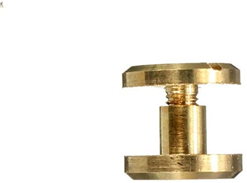 Generic 4-15mm Screw Back Button Stud Screw Brass Nail Leather Belt Chicago Rivet 4mm