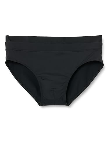 Calvin Klein Herren Badeslip Brief Double Kurz, Schwarz (Pvh Black), S