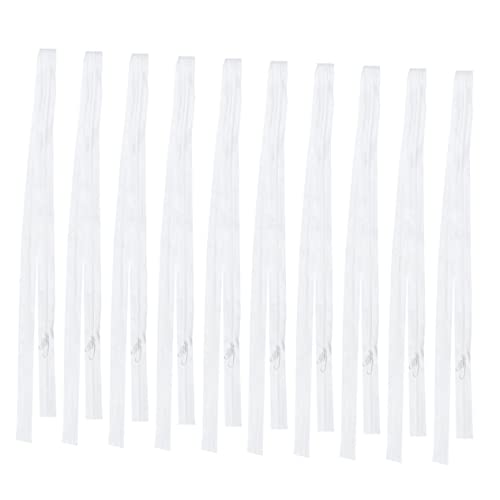 VILLCASE 10Pcs Zíperes De Tenda De Costura Faça Você Mesmo Zíper De Colcha De 2 Puxadores Zíper De C