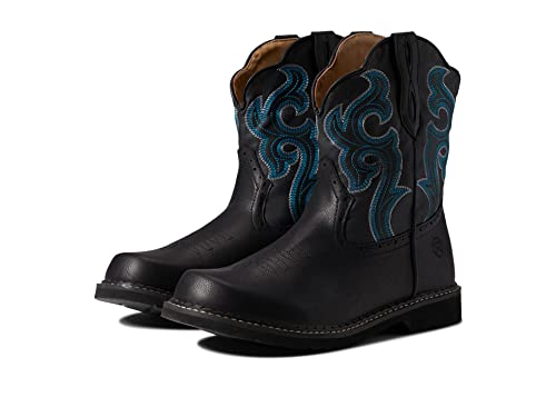 Image of ROPER Womens Chunk Rider Embroidery Round Toe Casual Boots Ankle Low Heel 1-2 inch