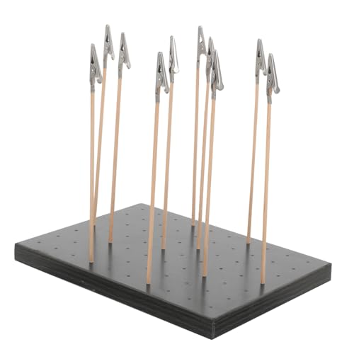 HORIALENCE 塗装用カラークリップベース スタンド付きモデル用乾燥固定台 手持ちエアブラシホルダー しっかり固定 高耐久 模型塗装サポート