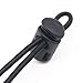 YaHoGa 25 pcs Cord Locks Spring Toggle Stopper + 10 Yards 1/8 Inch Cord Stretch String for Drawstring, Shoelaces, Clothing, Backpack, Bags (Black)