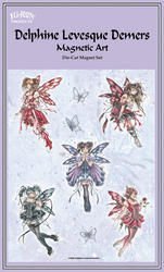 Delphine Levesque Demers - Butterfly Fairies - Die Cut Magnet Set