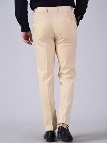 Image of Jack and Jini Formal Pant for Men. Regular Fit, Lightweight, Flat Front, Premium Cotton Polyester Blend Fabric. Office, Party and Casual Wear. Non Stretchable.