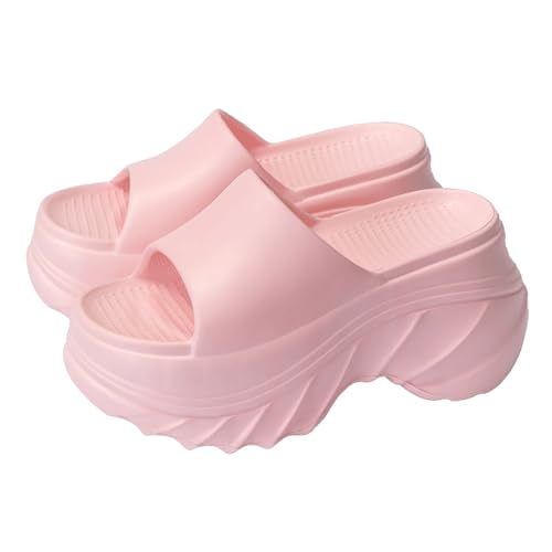Platform Slides Women Goth Wedge Cloud Sandals Comfy Y2K Gothic Pillow Foam Slipper Summer Home Outdoor Pool Shoes