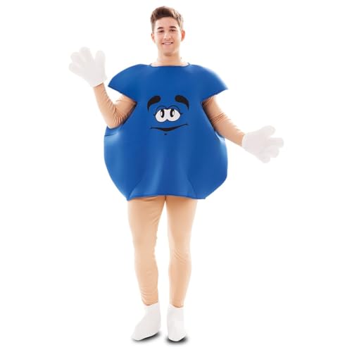 Eurocarnavales - Cs925815 - Costume Bonbon Bleu Mixte Taille M