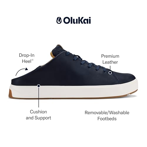 Image of OluKai Lae'ahi Li 'ILI Men's Waterproof Leather Dress Sneaker