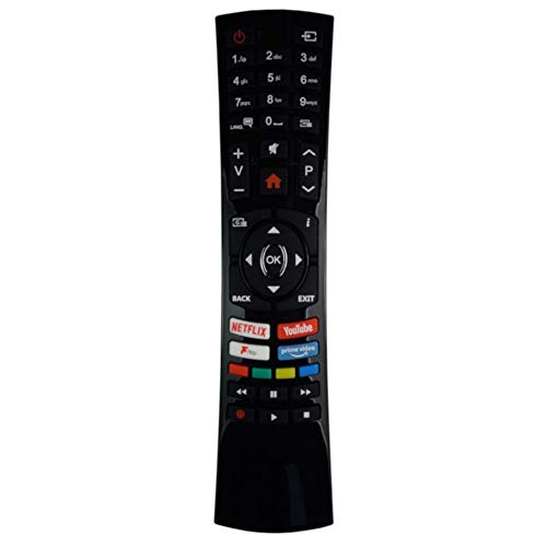 Onlineaudioelectrical Télécommande de rechange compatible avec Bush ELED24HDSDVD Smart HD Ready TV/DVD Combi Noir 24