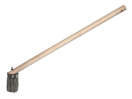 Faithfull Striker Long Reach Paint Brush – 50mm (2in) Angled Head with 60cm (24in) Wooden Handle for Hard-to-Reach Areas – High Capacity Brush for DIY & Industrial Use