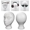 Female Styrofoam- Foam Mannequin Head Stand Model Display Wig Polystyrene Mannequin Manikin Head Polystyrene Head Female Dummy Mannequin Head For Hats Wigs Sunglasses Displays White #5