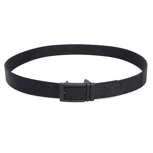 WOLF TACTICAL Mens Gun Belt - Ratchet EDC Belt for CCW, Adjustable Nylon, Black, XL