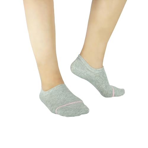 Image of Women's 6-Pack Anti Slip Odor Proof Blister Resisting Moisture Wicking Cotton No Show Invisible Liner Socks