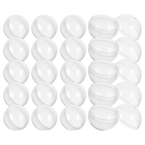 YceLon 100 Stück Plastikkugeln zum Befüllen von Weihnachtskugeln,...
