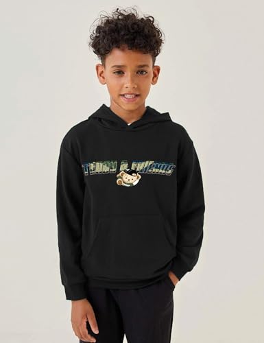 Image of Arshiner Unisex Kids Soft Pullover Hooded Sweatshirt with Pocket Basic Hoodies Sportswear Age 4-13 Years