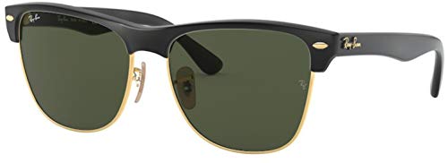 Ray-Ban RB4175 Sunglasses Bundle: RB 4175 CLUBMASTER OVERSIZED 877 Demi Gloss Black On Arista and Universal Anti-slip Silicone Leash