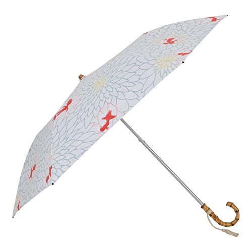 小川(Ogawa) 日傘 折りたたみ傘 レディース 和柄 金魚 畳みやすい 晴雨兼用 雨傘 完全遮光 UV99.9%カット 遮熱 河馬印本舗 着物 浴衣 夏祭り プレゼント ギフト 54074 3枚目