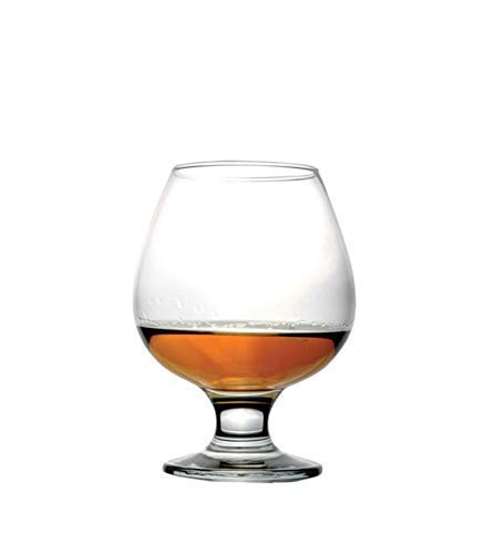 Cloud Crystal Brandy Glass - 250 ml Set of 4-100% Lead Free Crystal Natalie Brandy Glass, Clear 1