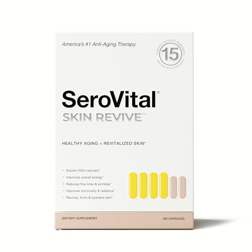 Serovital Skin Revive – Anti-Aging Supplement for Women – Revives Skin, Reduces fine Lines & Wrinkles, boosts hyaluronic Acid Production* – 30-Day Supply