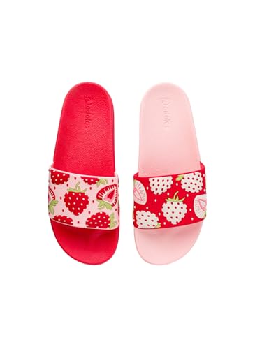 Dedoles Unisex Sliders & Slippers Non-Slip Shower Sandals Funny Designs Beach Shoes for Home Garden Bathroom Poolside Gift, Colour: Sweet Strawberries, Size: 5 UK - Image 3